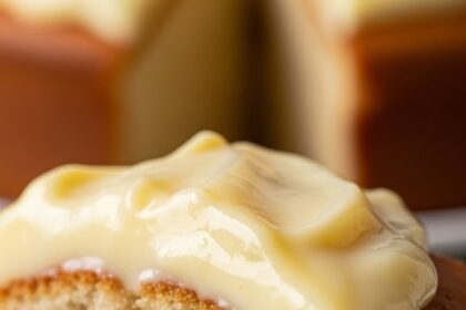 Cake With Vanilla Pudding