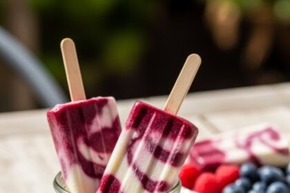 Berry Popsicles With Greek Yogurt