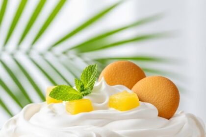 Pineapple Pudding With Vanilla Wafers