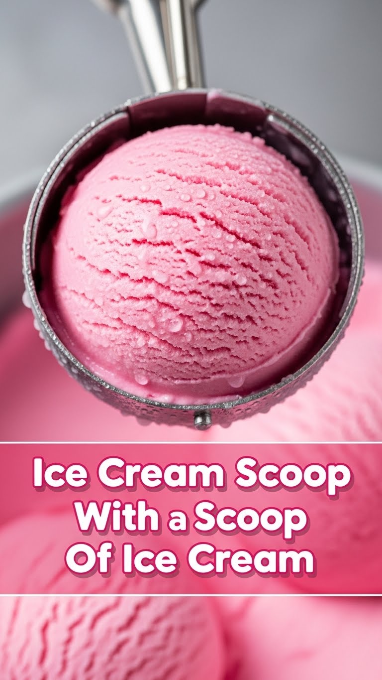 Ice Cream Scoop With Scoop Of Ice Cream