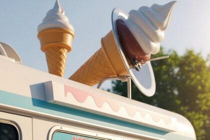 Ice Cream Truck With Menu
