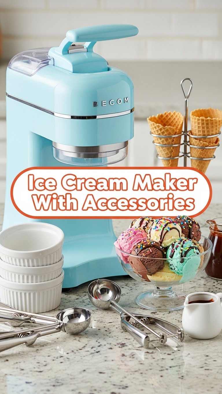 Ice Cream Maker With Accessories