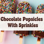 Chocolate Popsicles With Sprinkles