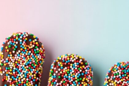 Chocolate Popsicles With Sprinkles