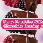 Berry Popsicles With Chocolate Coating