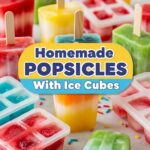 Homemade Popsicles With Ice Cubes