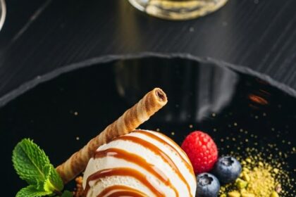 Decadent Dessert With Ice Cream