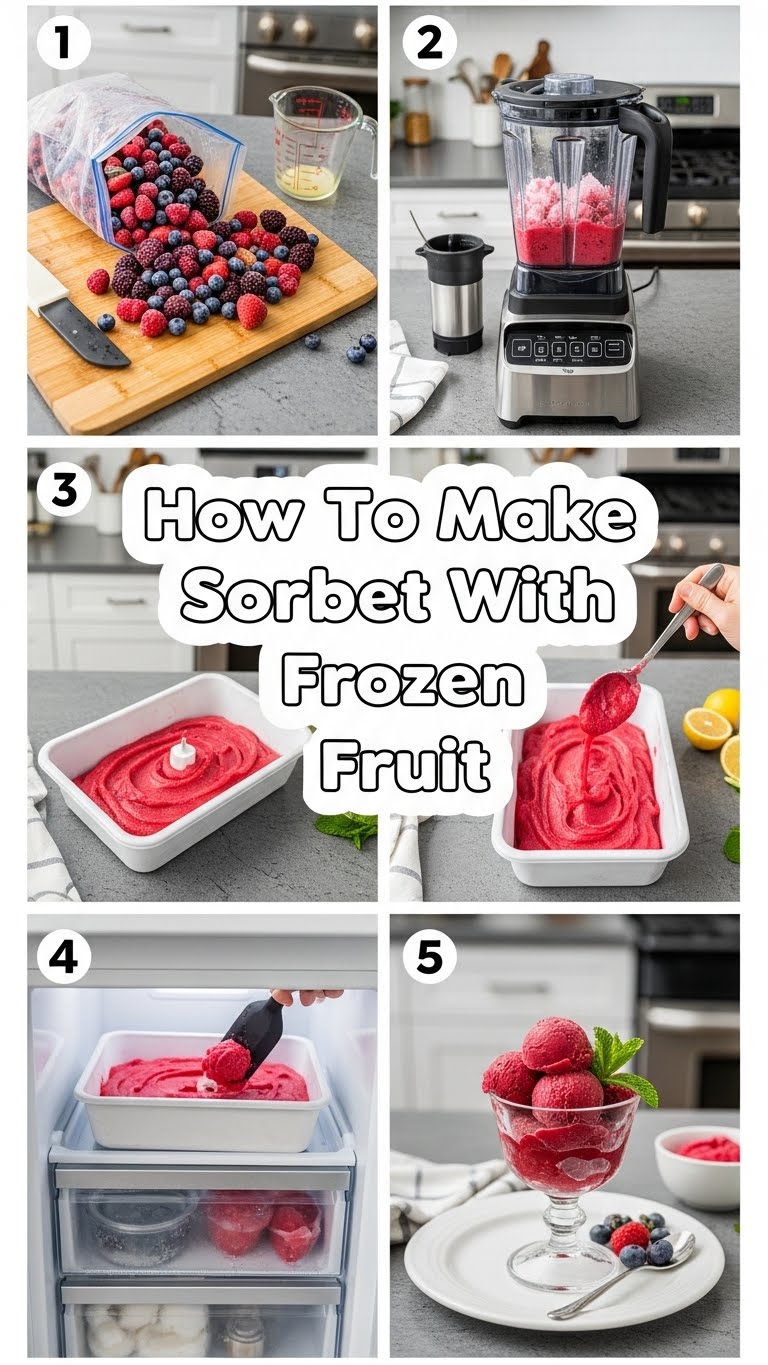 How To Make Sorbet With Frozen Fruit