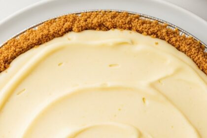 Pie With Vanilla Pudding