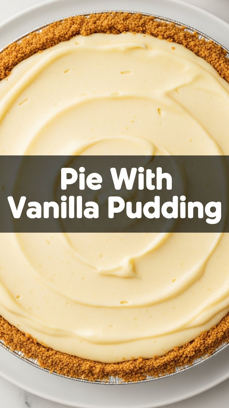 Pie With Vanilla Pudding