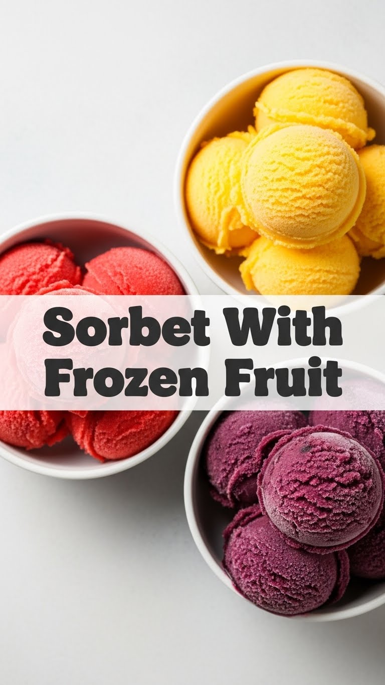 Sorbet With Frozen Fruit