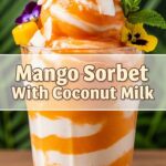 Mango Sorbet With Coconut Milk
