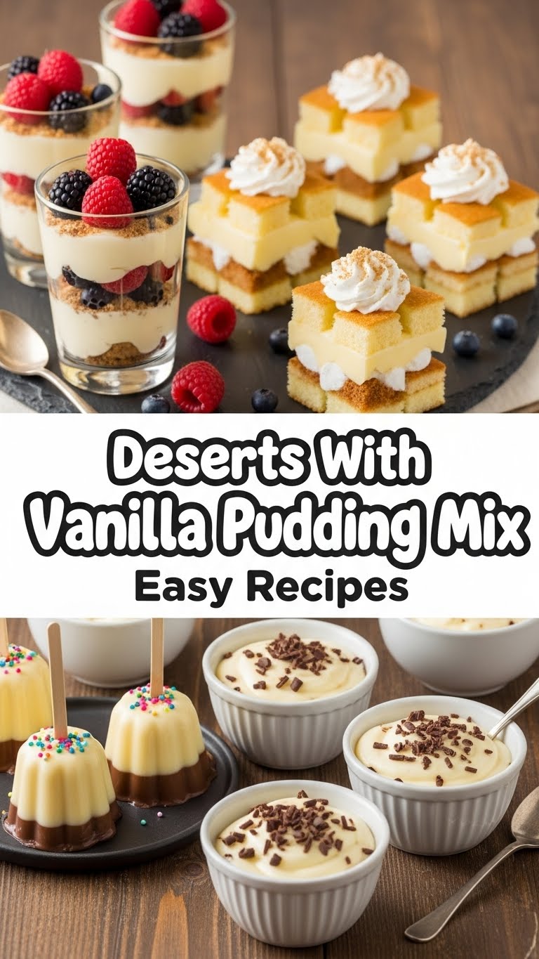 Desserts With Vanilla Pudding Mix Easy Recipes