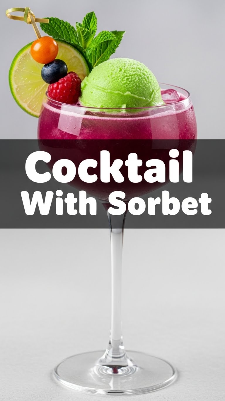 Cocktail With Sorbet