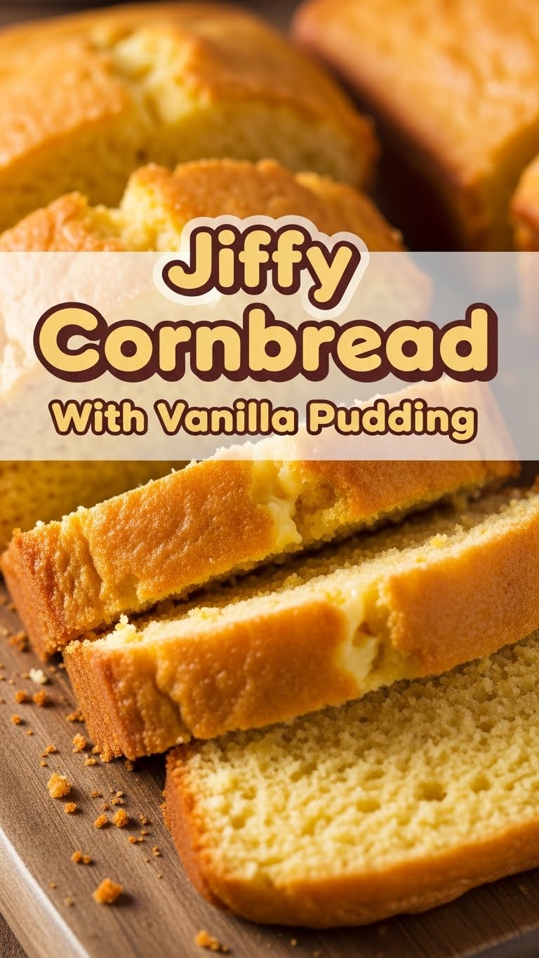 Jiffy Cornbread With Vanilla Pudding