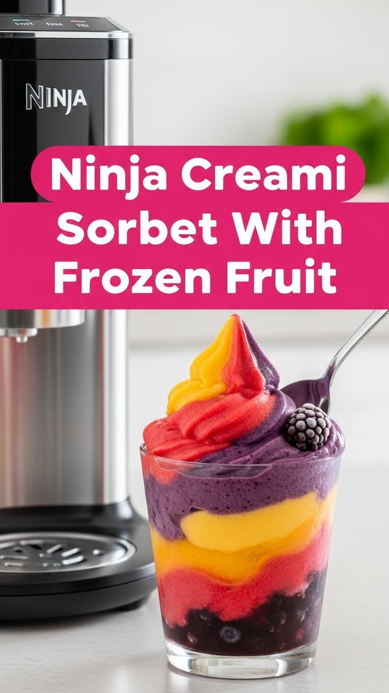 Ninja Creami Sorbet With Frozen Fruit