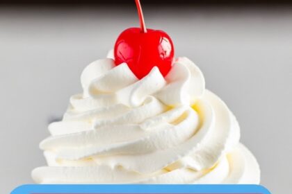 Chocolate Ice Cream With Cherry And Whipped Cream