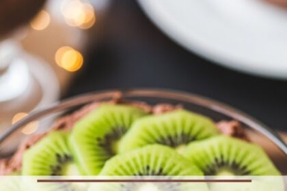 Chocolate Mousse With Kiwi Slices