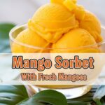 Mango Sorbet With Fresh Mangoes