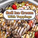 Roll Ice Cream With Toppings