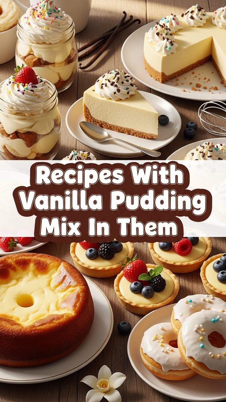 Recipes With Vanilla Pudding Mix In Them