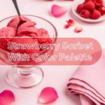 Strawberry Sorbet With Color Palette