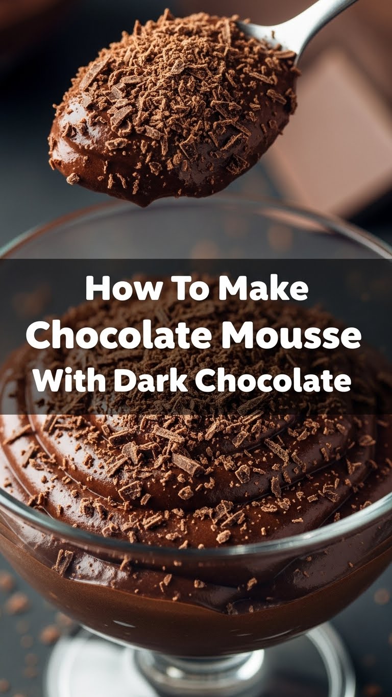How To Make Chocolate Mousse With Dark Chocolate