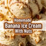 Homemade Banana Ice Cream With Nuts