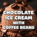 Chocolate Ice Cream With Coffee Beans