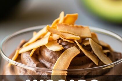 Avocado Chocolate Mousse With Coconut