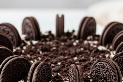 Oreo Ice Cream Cake With Oreo Cookies