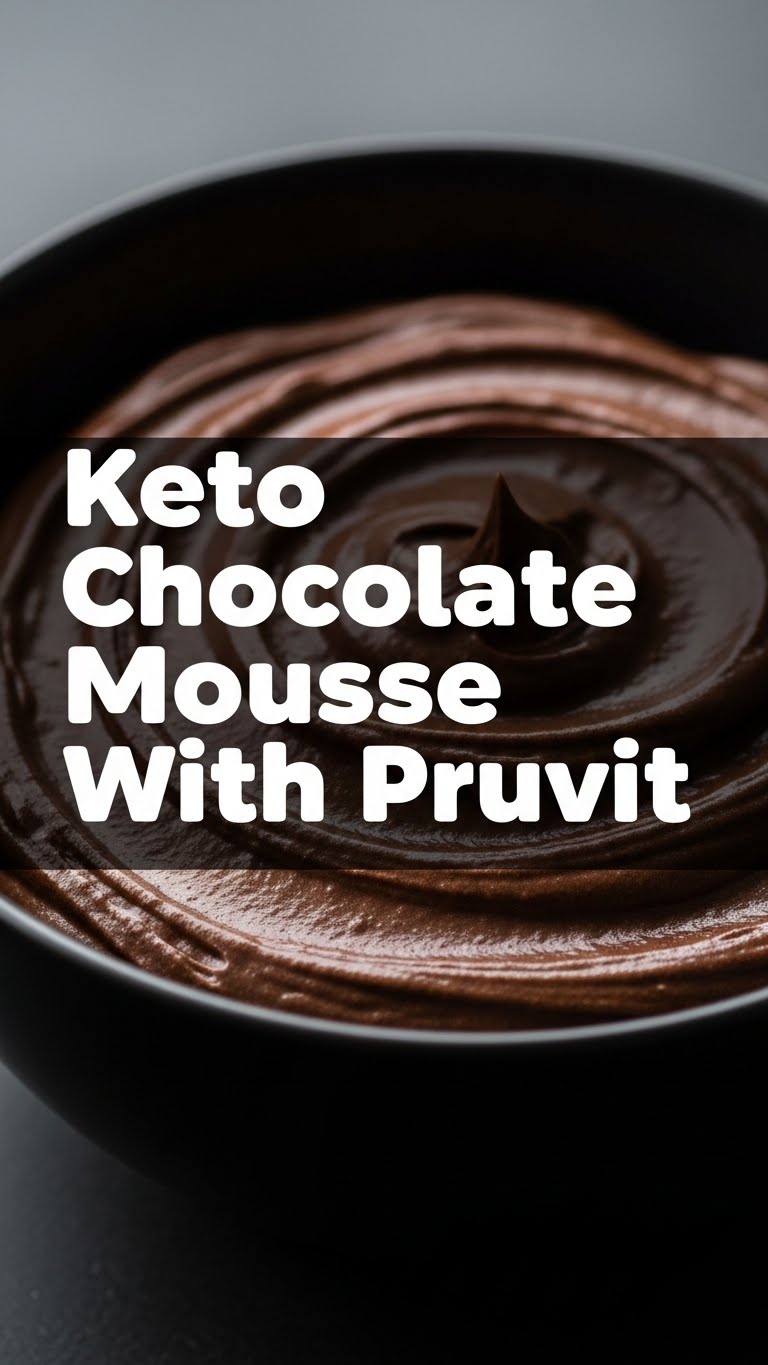 Keto Chocolate Mousse With Pruvit