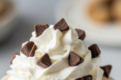 Cookie Dough Ice Cream With Whipped Cream