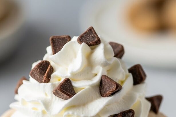 Cookie Dough Ice Cream With Whipped Cream