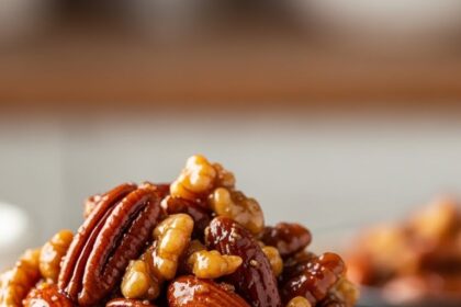 Chocolate Mousse With Caramelized Nuts