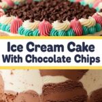 Ice Cream Cake With Chocolate Chips