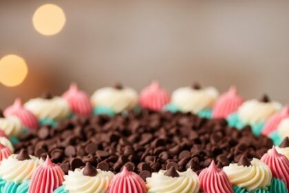 Ice Cream Cake With Chocolate Chips