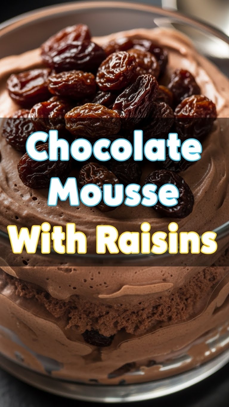 Chocolate Mousse With Raisins