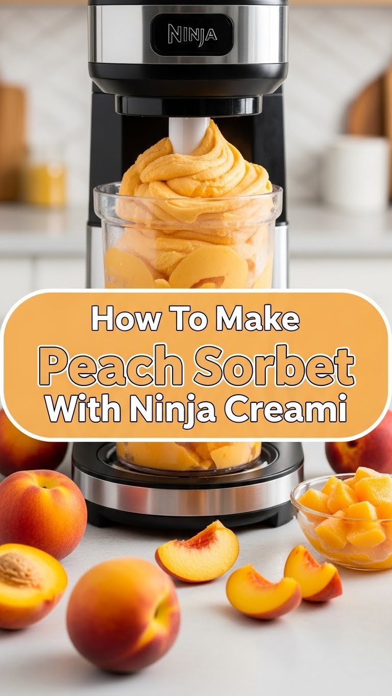How To Make Peach Sorbet With Ninja Creami