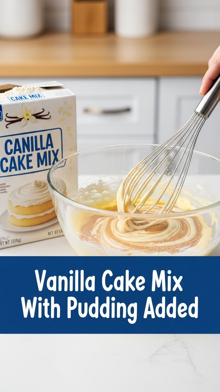 Vanilla Cake Mix With Pudding Added