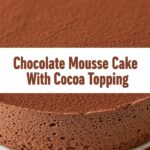 Chocolate Mousse Cake With Cocoa Topping