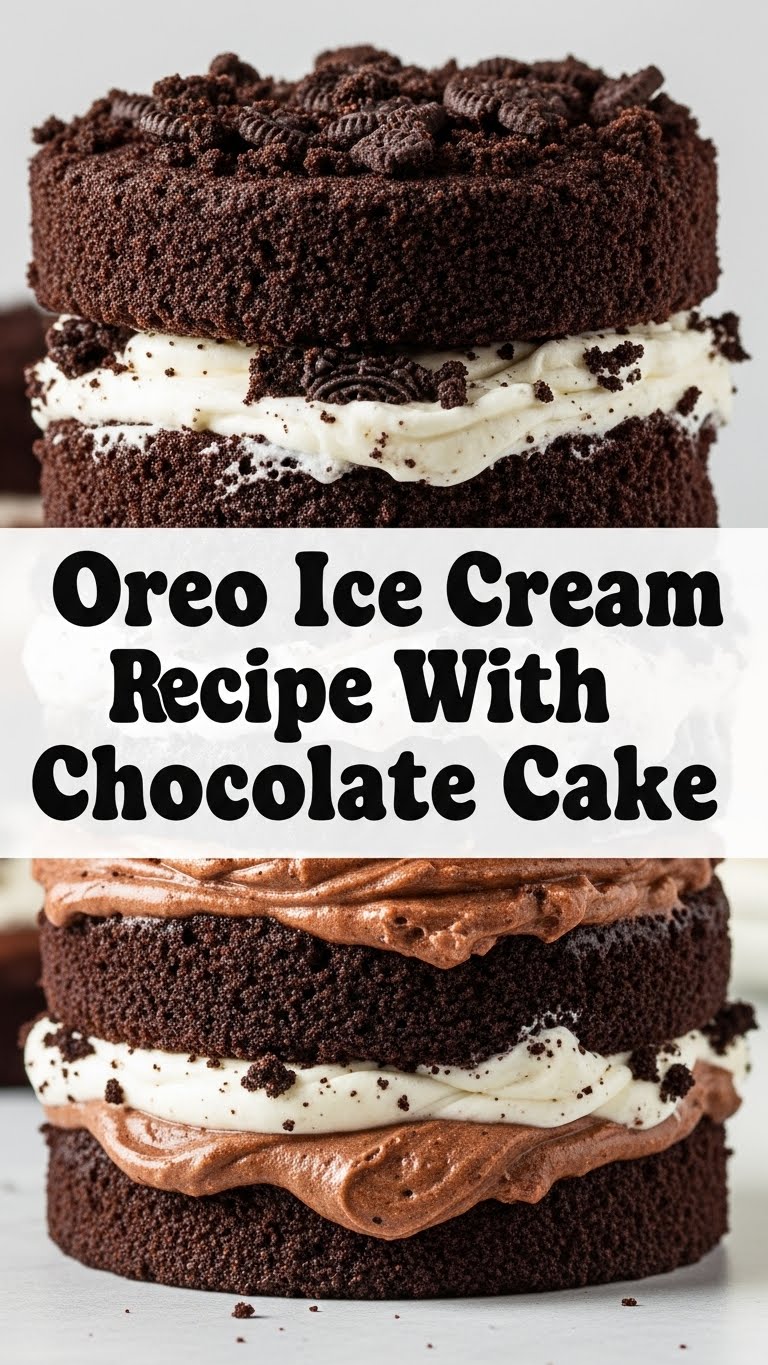 Oreo Ice Cream Cake Recipe With Chocolate Cake