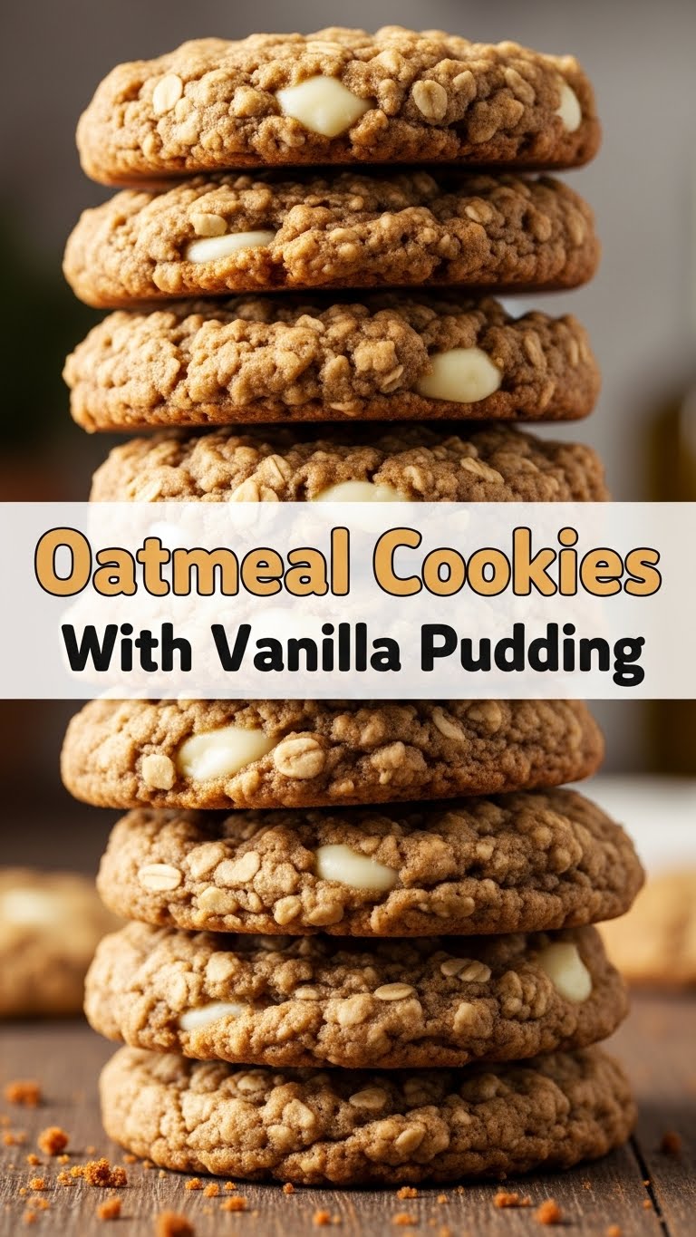 Oatmeal Cookies With Vanilla Pudding
