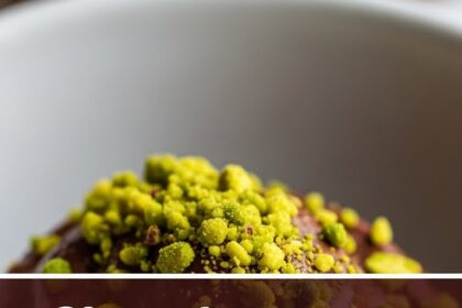 Chocolate Mousse Dessert With Pistachios