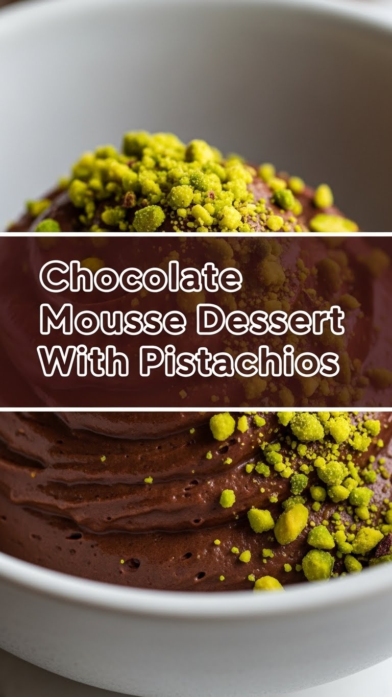 Chocolate Mousse Dessert With Pistachios