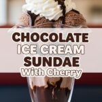 Chocolate Ice Cream Sundae With Cherry