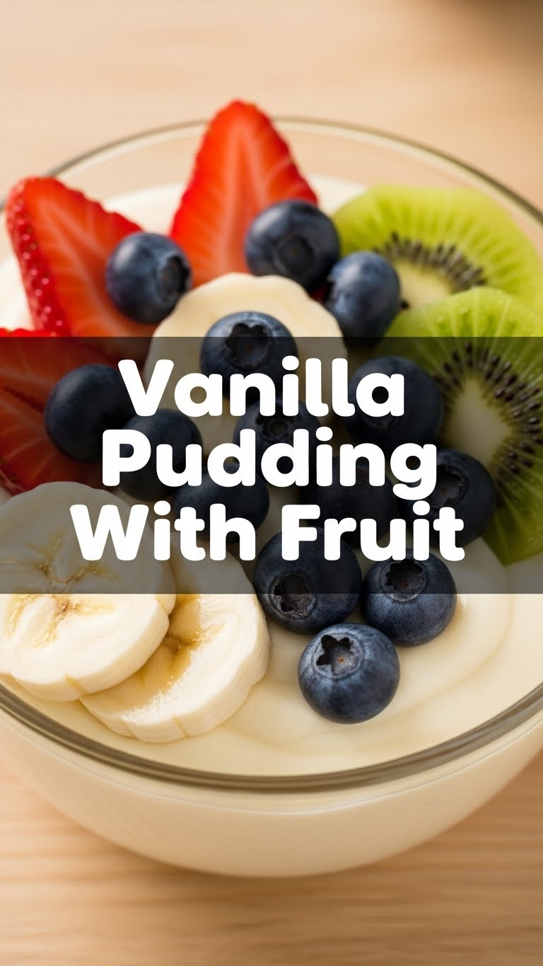 Vanilla Pudding With Fruit