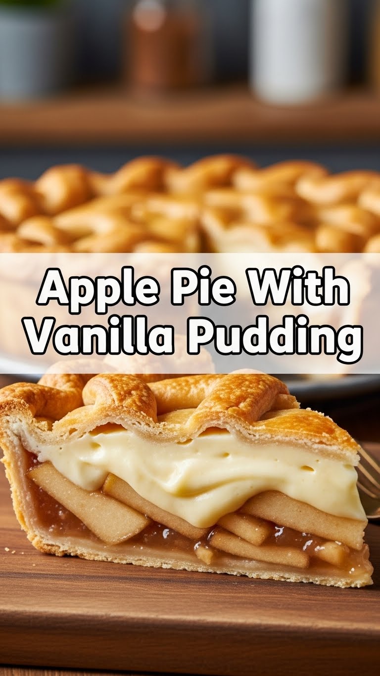 Apple Pie With Vanilla Pudding
