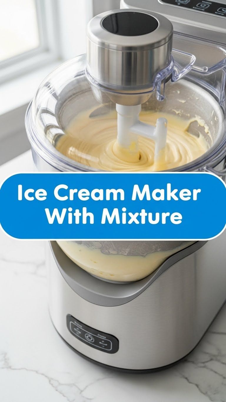 Ice Cream Maker With Mixture