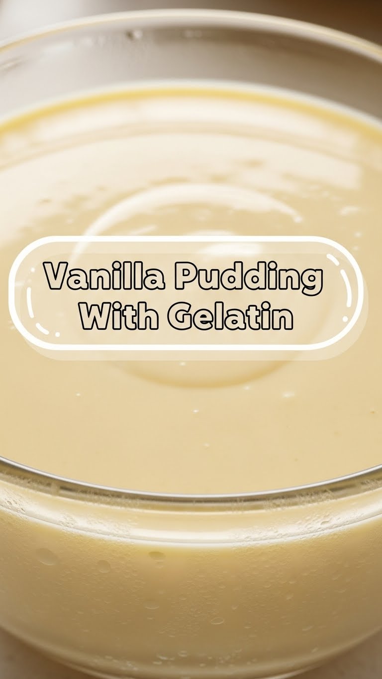 Vanilla Pudding With Gelatin